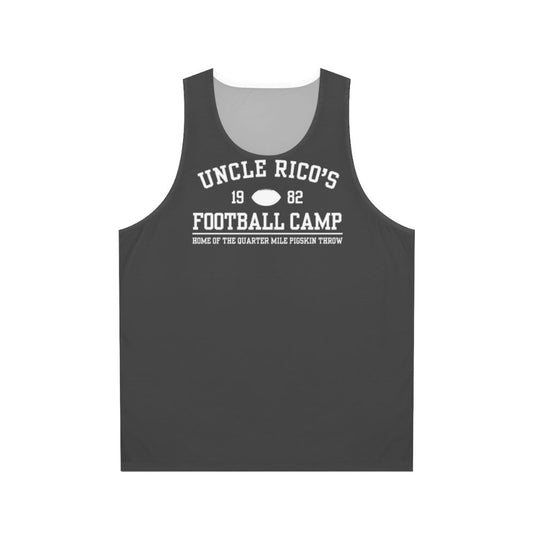 Uncle Rico's Football Camp Unisex Tank Top with Napoleon Dynamite Parody Design