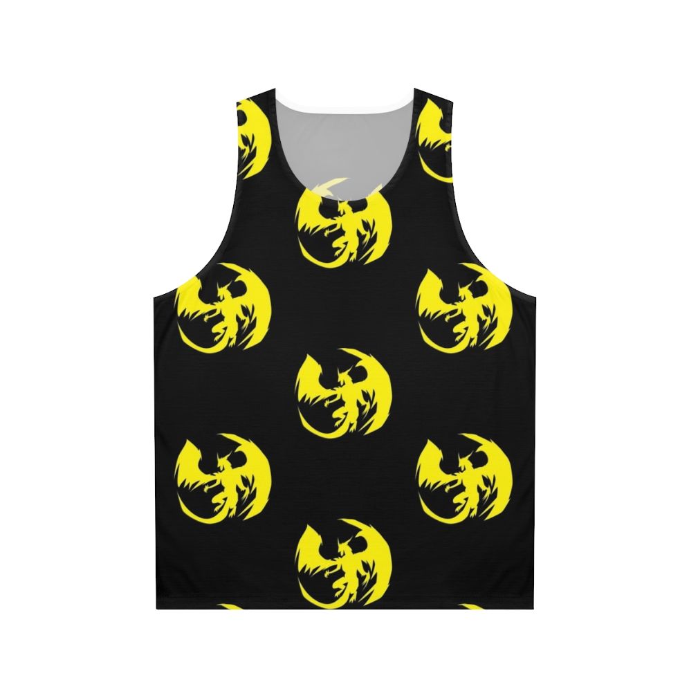 Unisex yellow dragon legendary animal mythical creature tank top