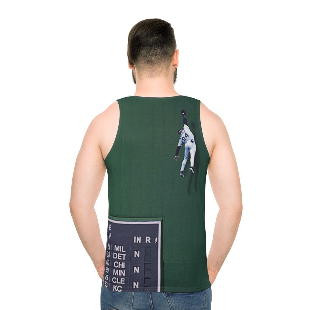 Junior Unisex Baseball Tank Top - men back