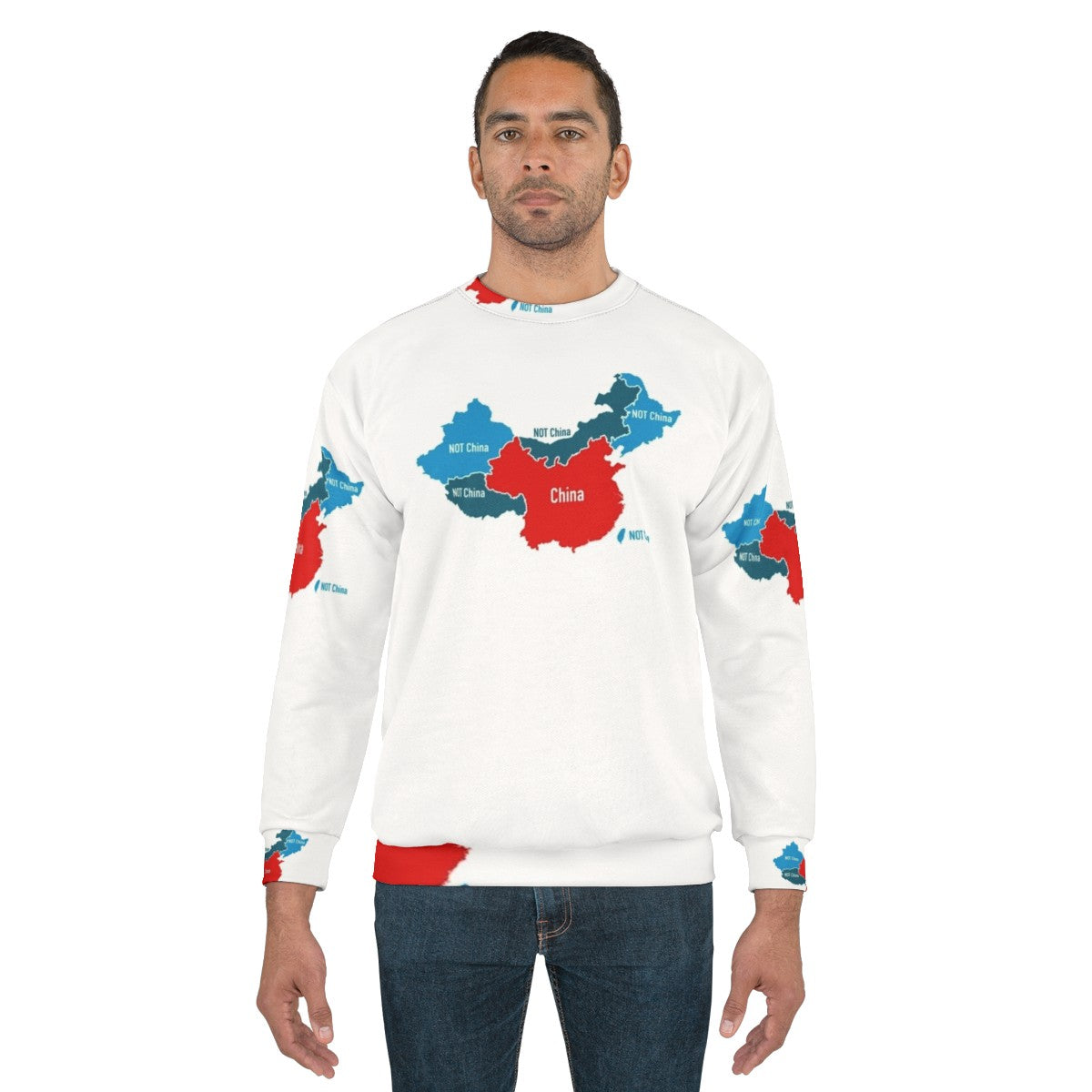 Anti-CCP political sweatshirt with focus on freedom - men