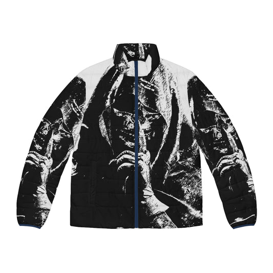 Higgs Two-Tone Death Stranding Puffer Jacket with focus keyword "death stranding puffer jacket"