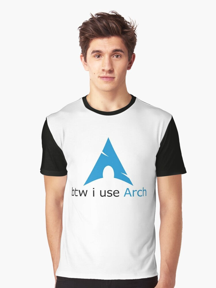 Arch Linux Graphic T-Shirt for Nerds and Geeks - Men