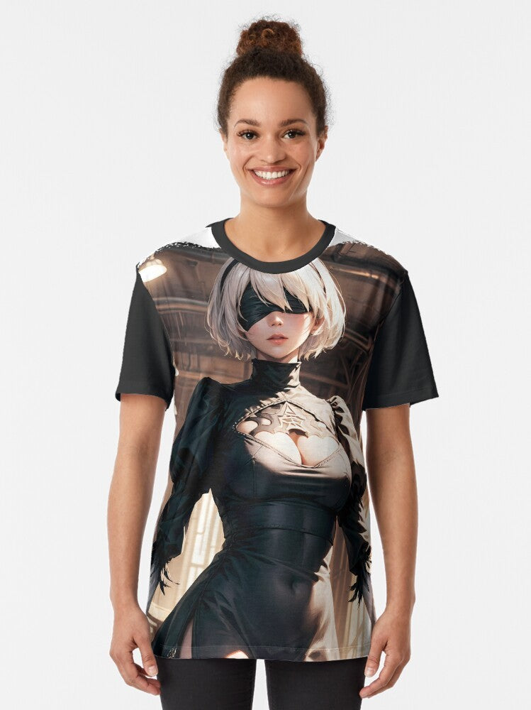 Nier Automata 2B YoRHa Graphic T-Shirt - Women