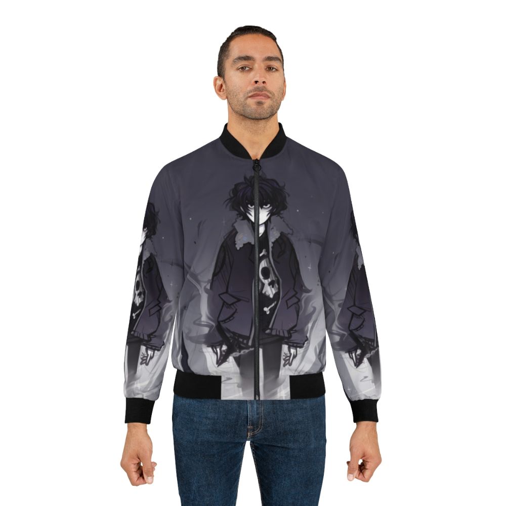 Nico di Angelo inspired bomber jacket with a dark and edgy design - Lifestyle