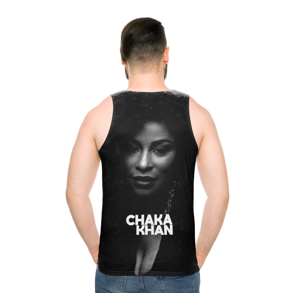 Chaka Khan Unisex Tank Top - men back