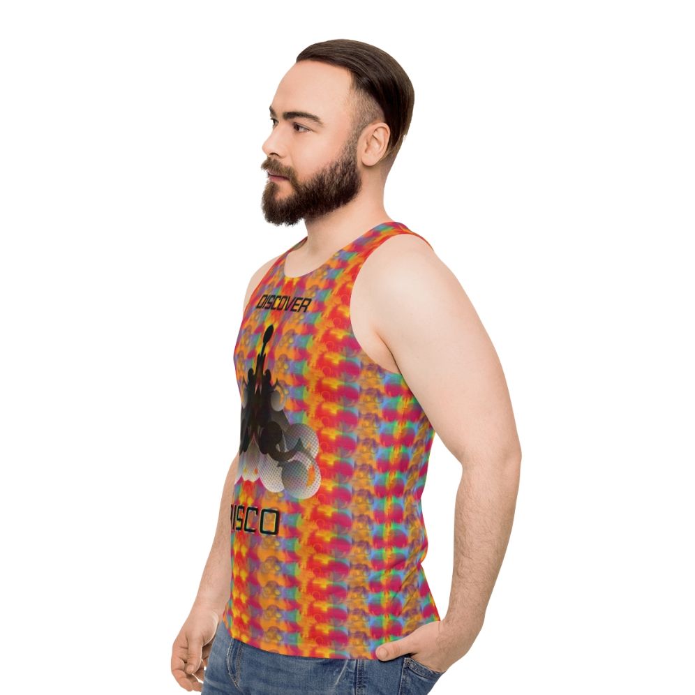 Disco-inspired Star Trek unisex tank top - men side