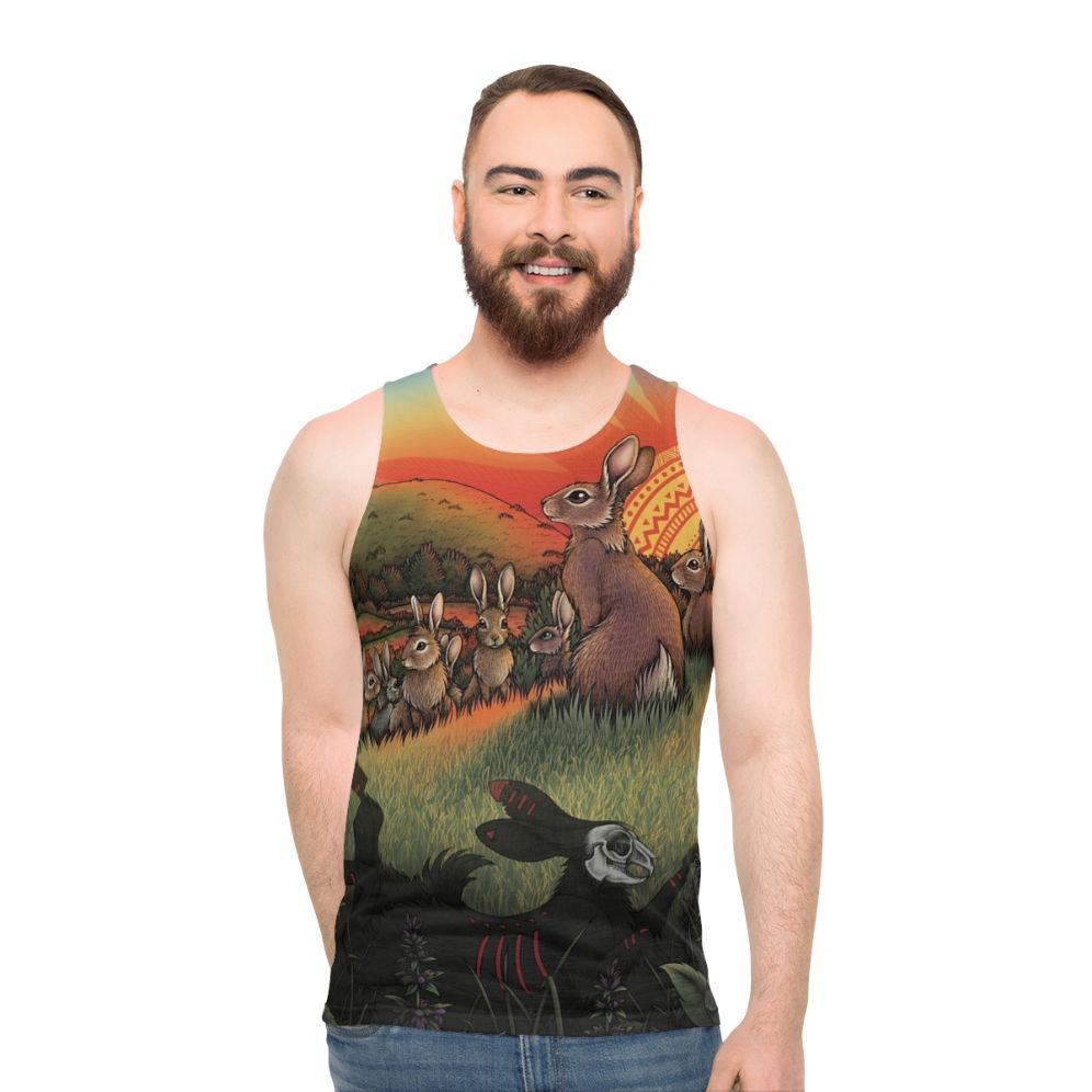 Watership Down inspired unisex tank top - men