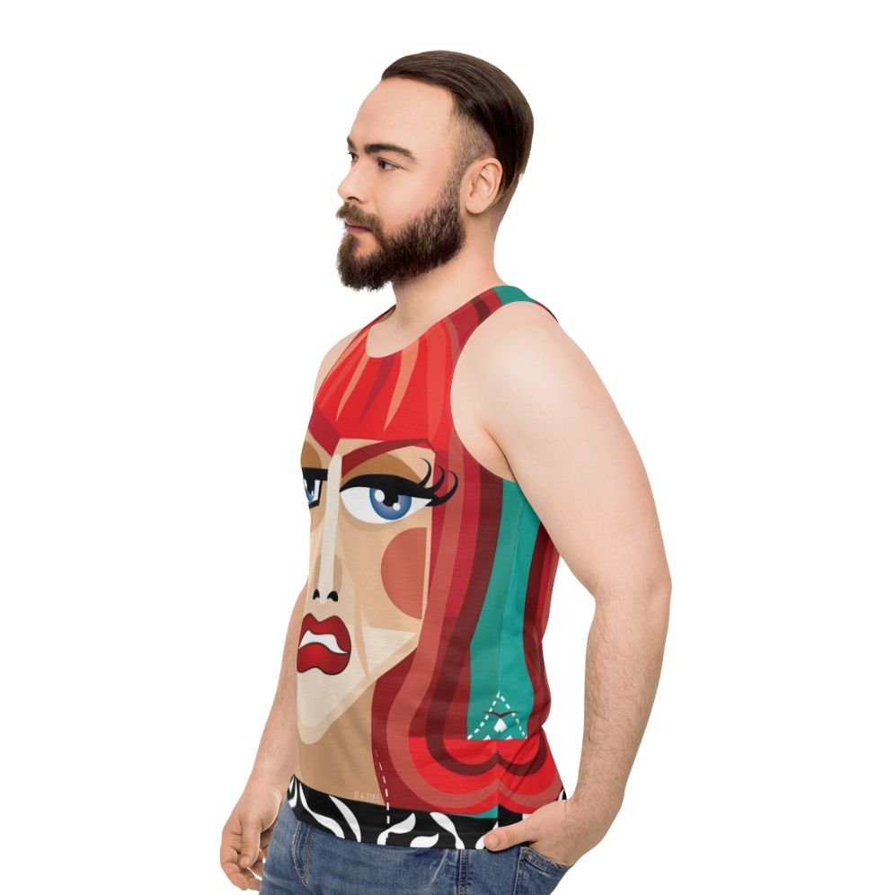 Coco Abstract Unisex Tank Top - men side