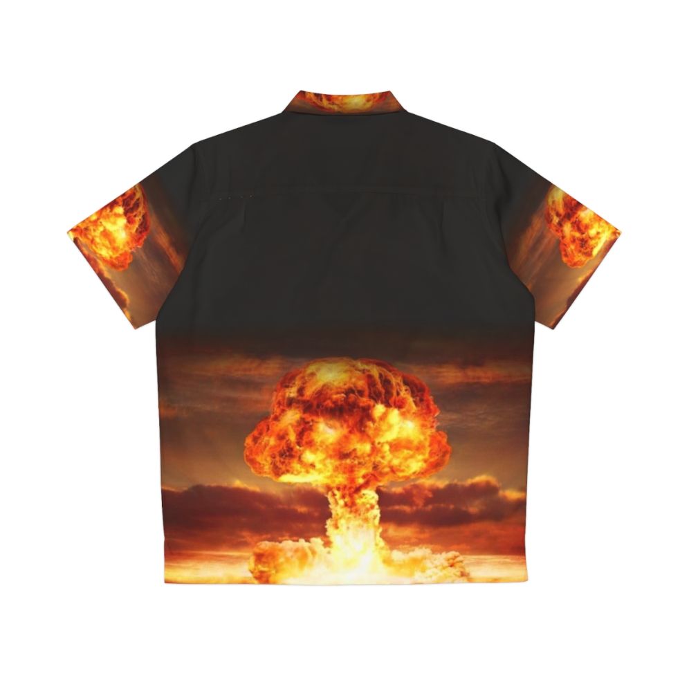 Vintage-style atomic bomb Hawaiian shirt - Back