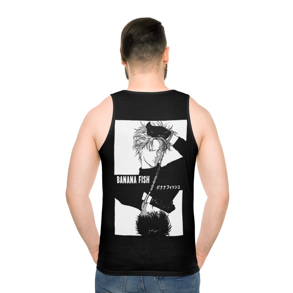 Banana Fish inspired unisex tank top - men back