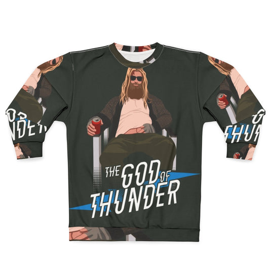 God of Thunder Marvel Avengers Superhero Parody Sweatshirt