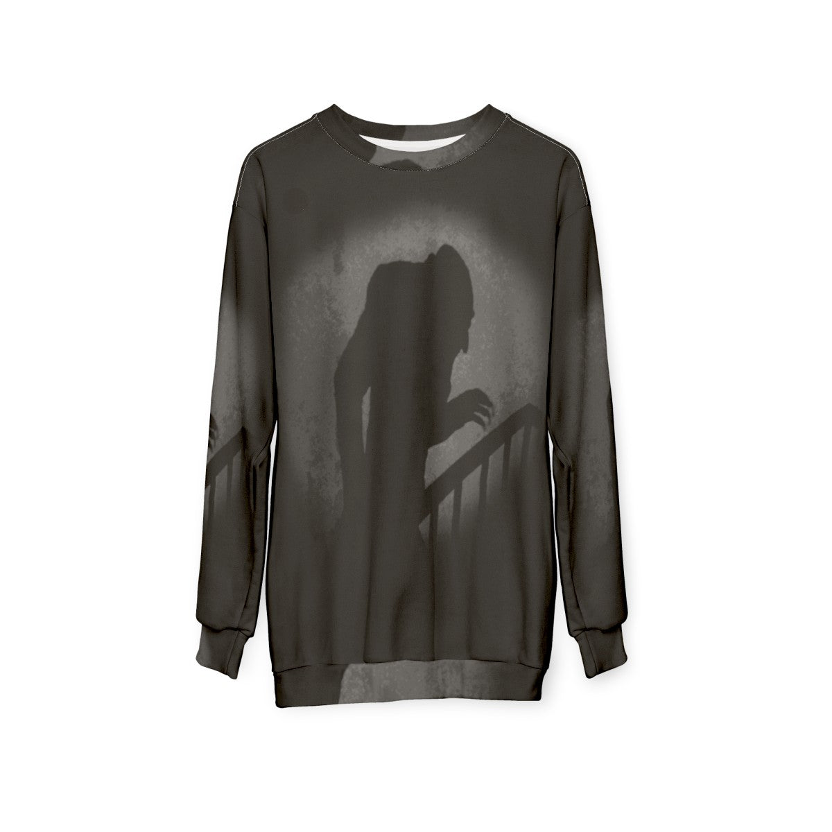 Nosferatu Silhouette Horror Sweatshirt - hanging