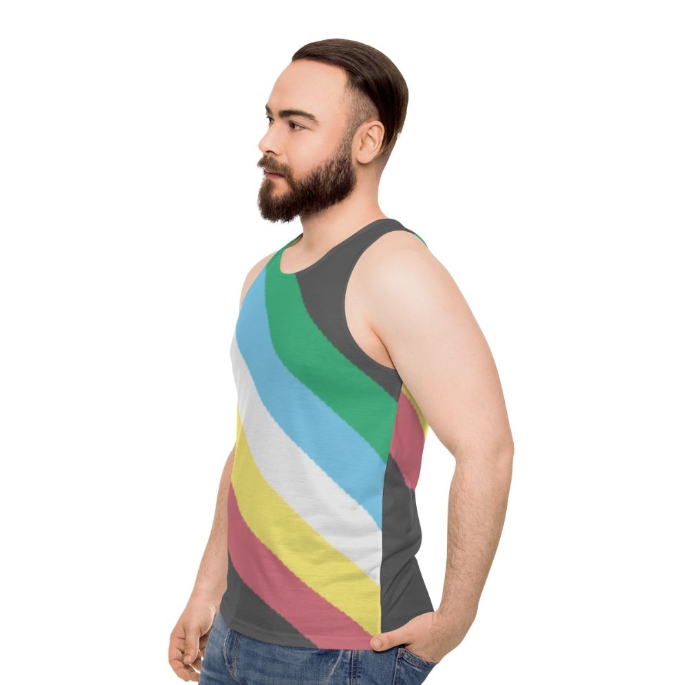 Disability Pride Unisex Tank Top - men side