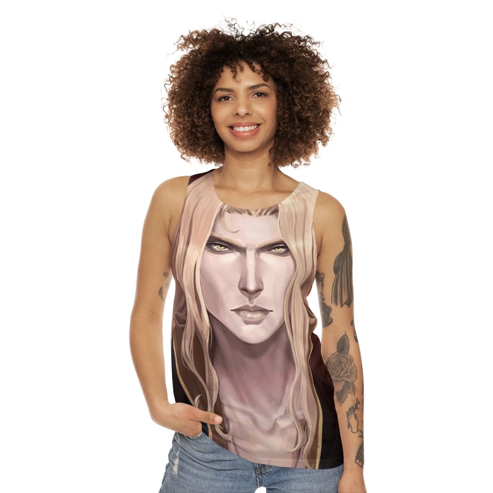 Castlevania Alucard Fanart Unisex Tank Top - women