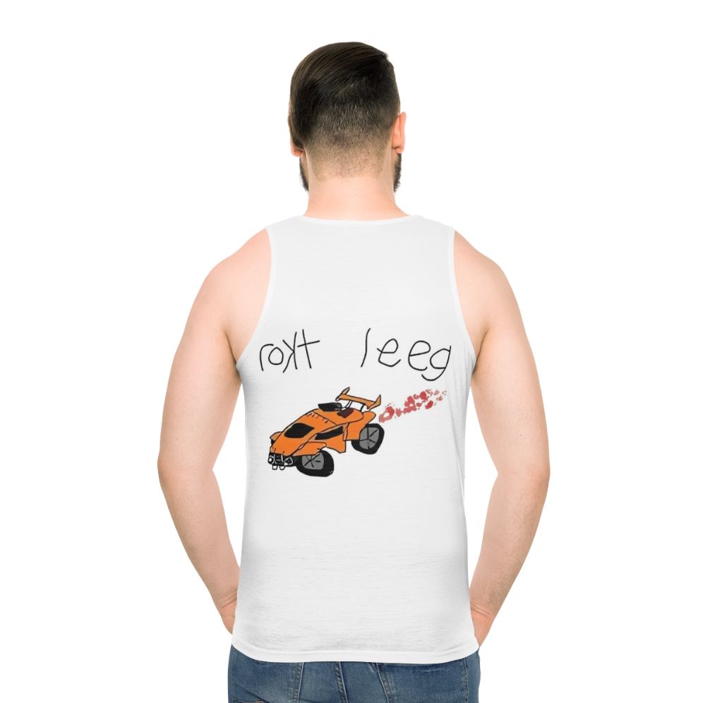 Unisex Rocket League Tank Top - men back