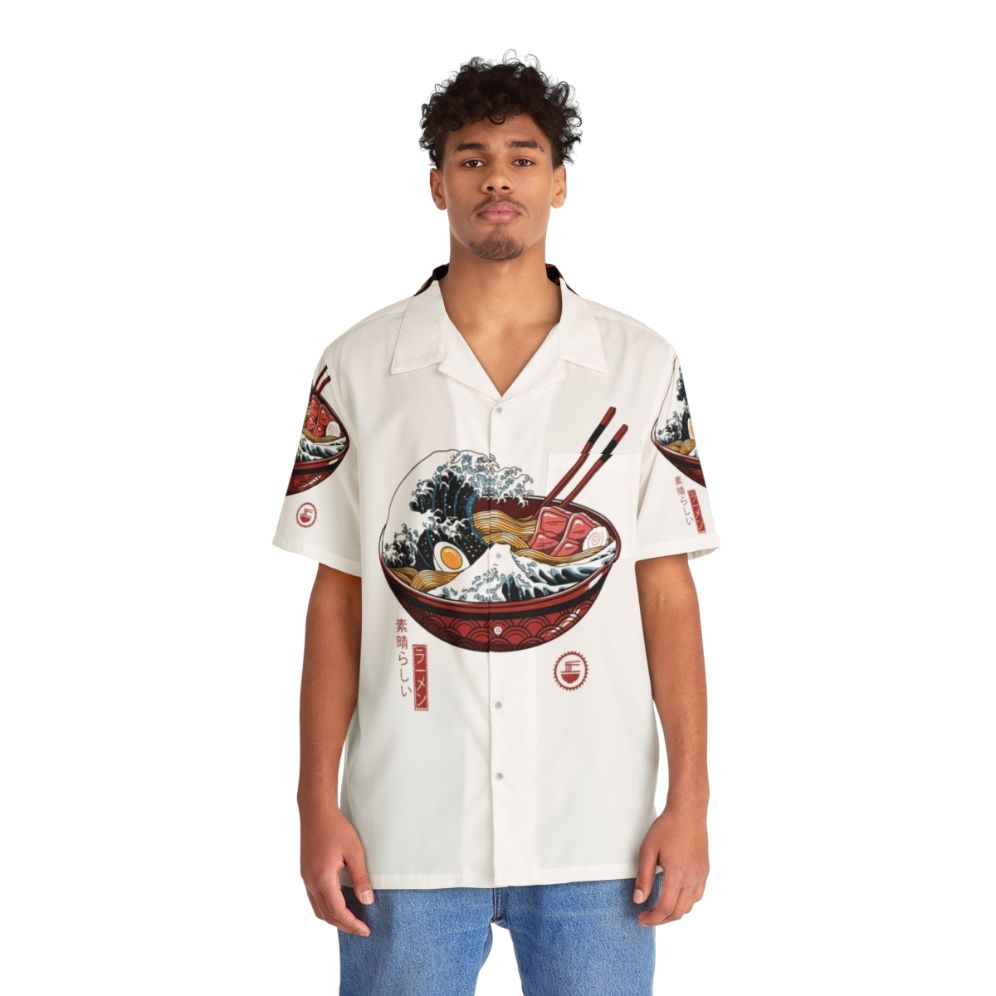 Ramen Wave Japanese Art Hawaiian Shirt - People Front