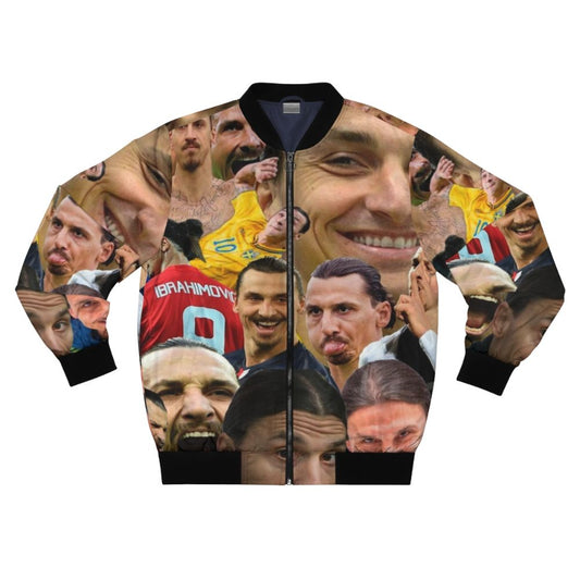 Zlatan Ibrahimovic Bomber Jacket with Football and Soccer Motifs