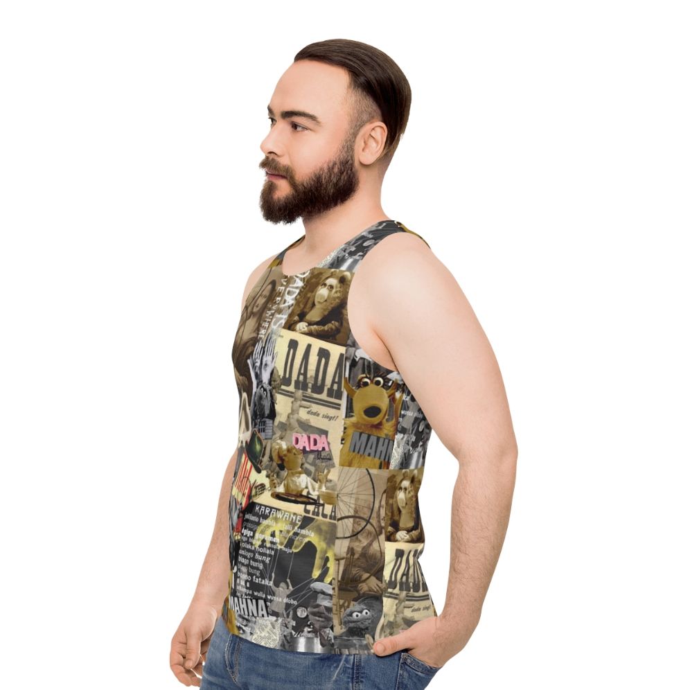 Muppet Dada Collage Unisex Tank Top - men side