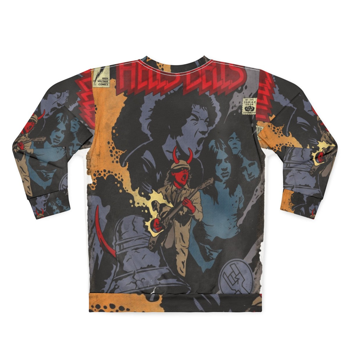 Hells Bells Comics ACDC Sweatshirt - Back