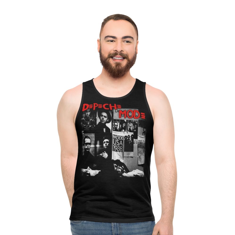 Dépéche Móde metal rock music unisex tank top - men