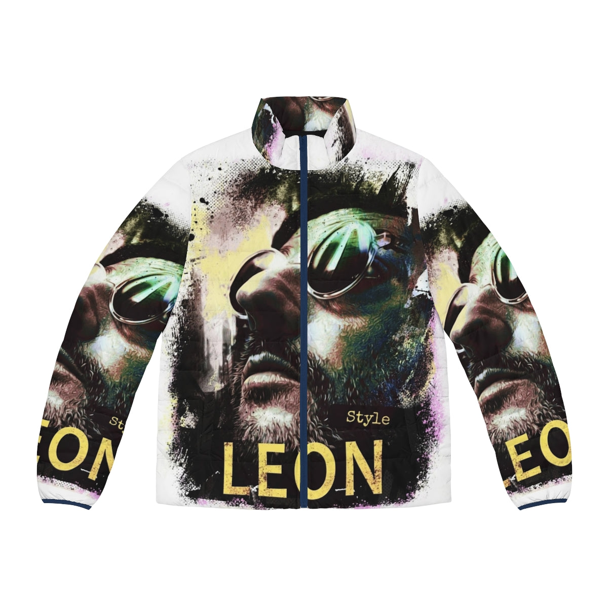 Leon The Professional Themed Puffer Jacket with Focus Keyword