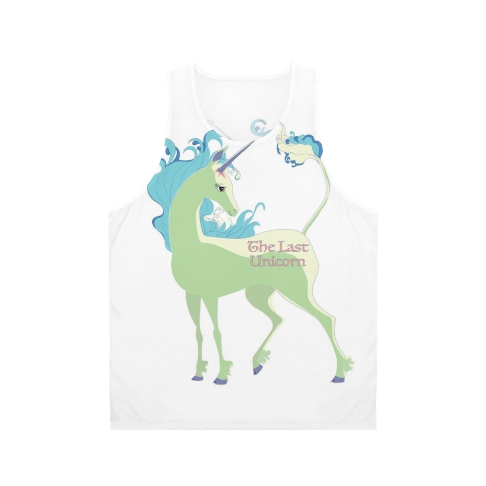 The Last Unicorn' unisex green unicorn tank top