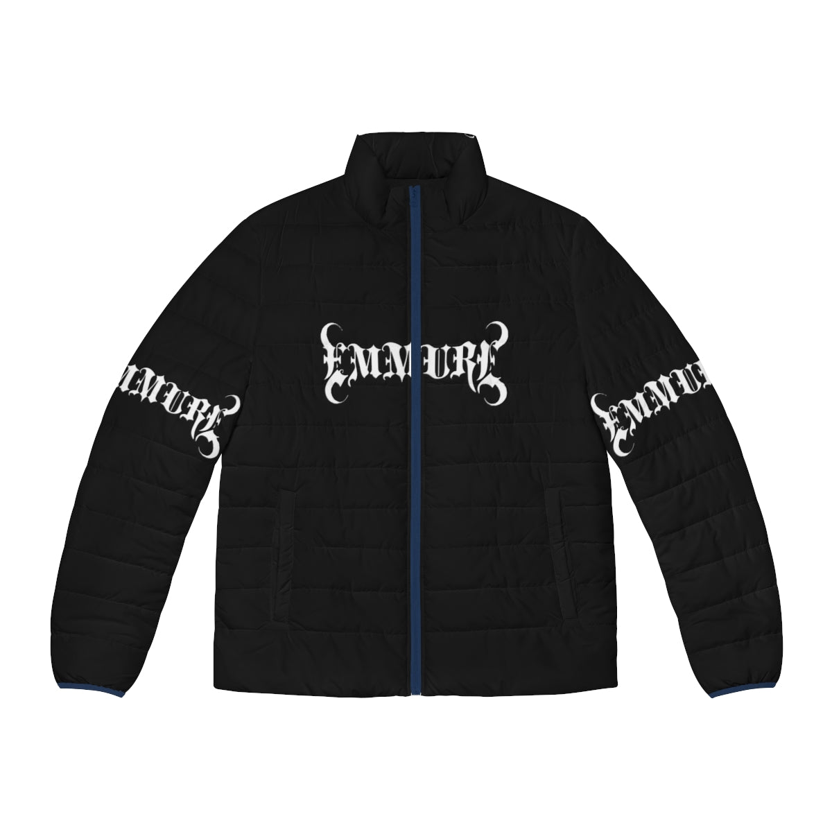 Emmure band logo on a classic puffer jacket