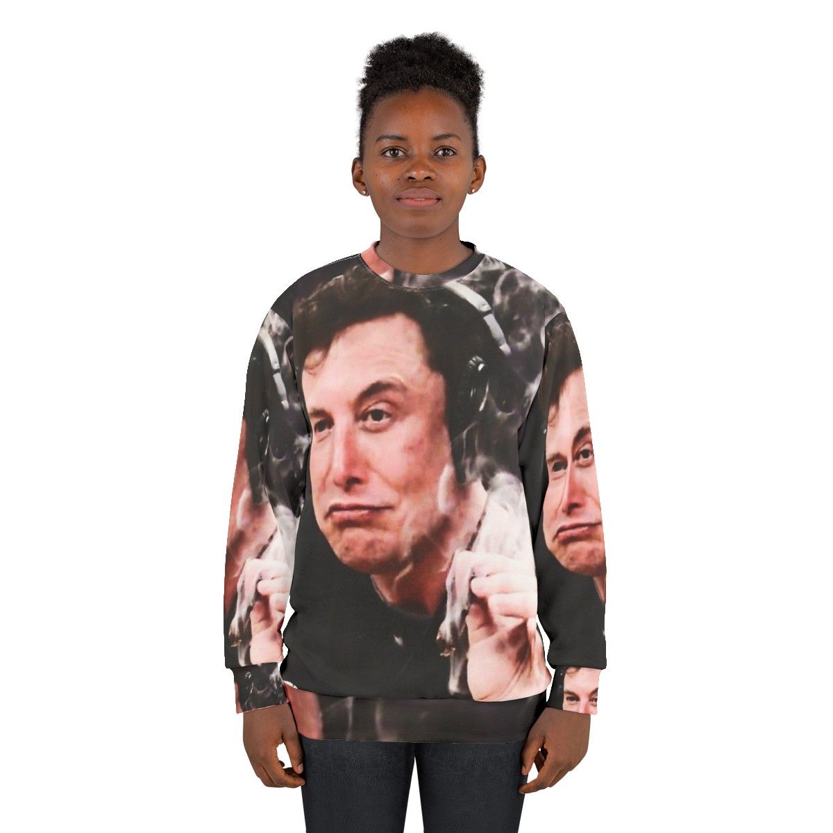 Elon Musk Smoking Weed Sweatshirt - women