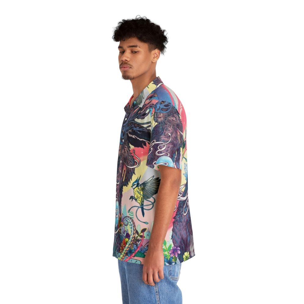 Psychedelic Jackalope Hawaiian Shirt - People Left