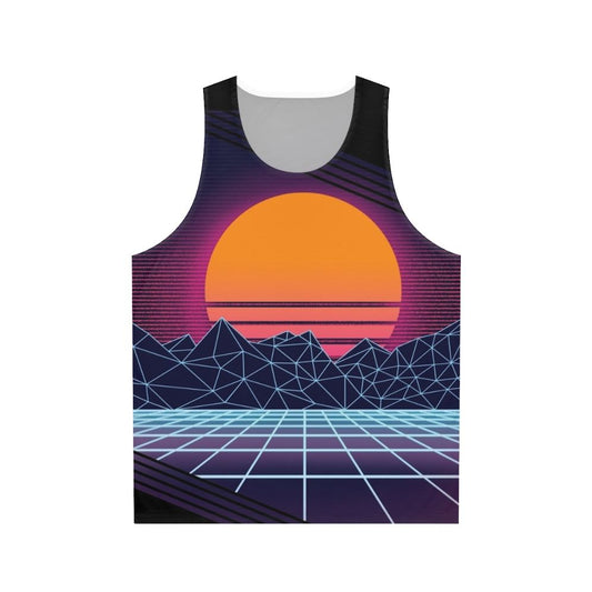 Outrun Sunset Unisex Tank Top