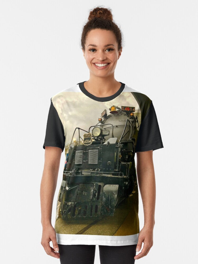 Vintage Big Boy Steam Locomotive Graphic T-Shirt - Women