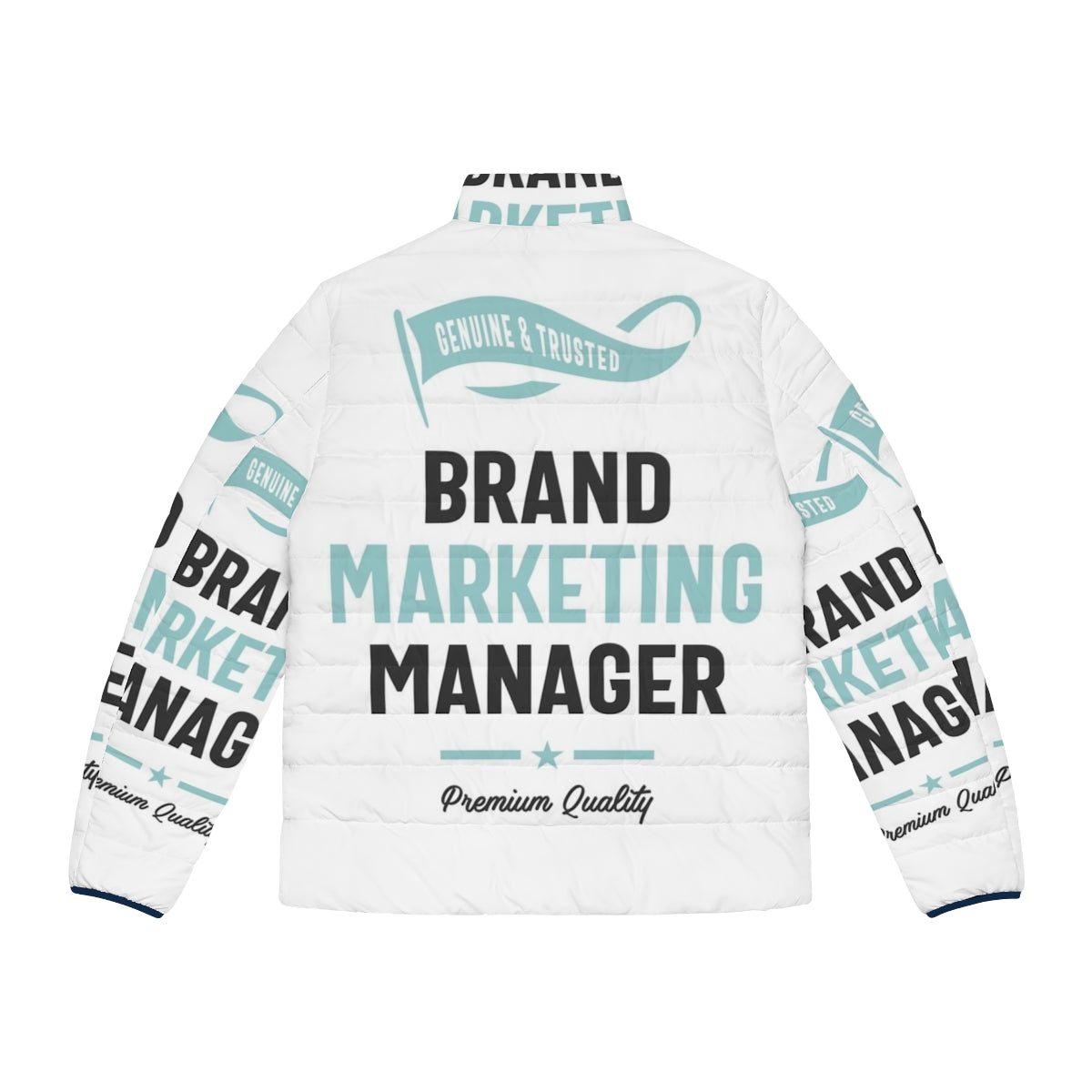 Brand Marketing Manager Puffer Jacket - Warm and Stylish Workwear for Professionals - Back