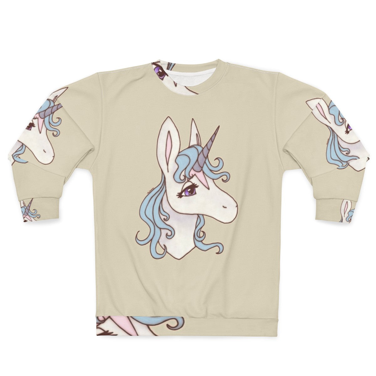 The Last Unicorn Sweatshirt featuring the enchanting Lady Amalthea