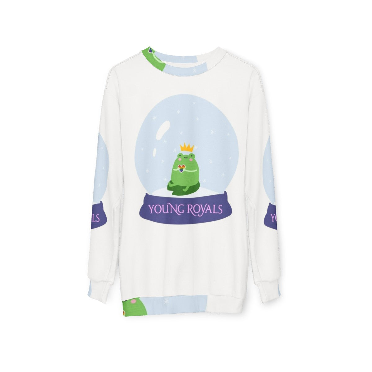 Young Royals Wilhelm Snow Globe Sweatshirt - hanging