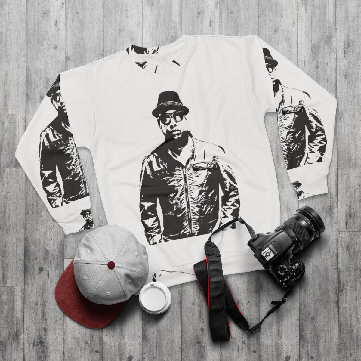 Talib Kweli Hip Hop Sweatshirt - flat lay