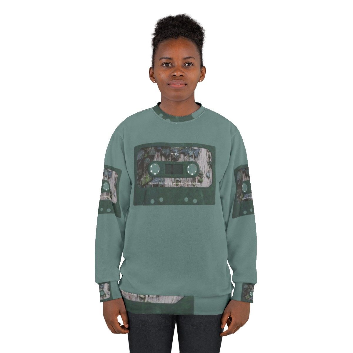 Ivy Cassette Sweatshirt featuring Taylor Swift's Evermore album artwork - women