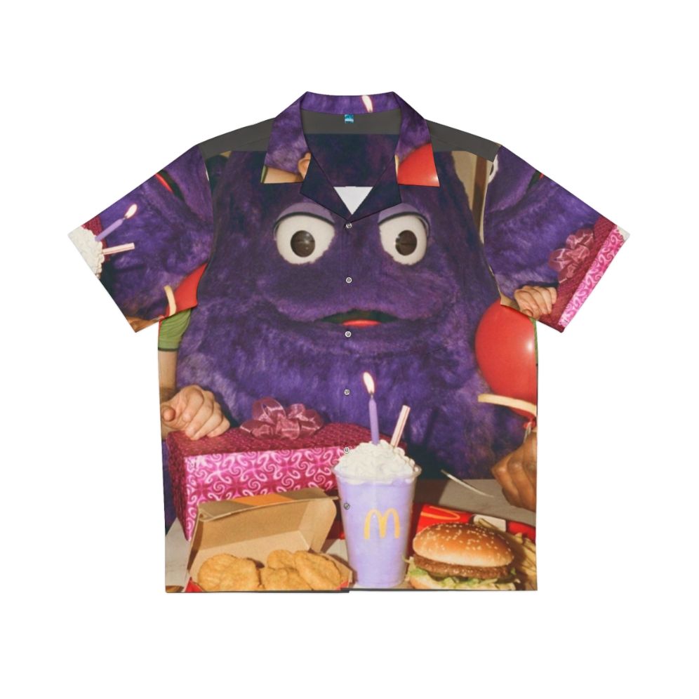 Creepy Grimace Birthday Hawaiian Shirt