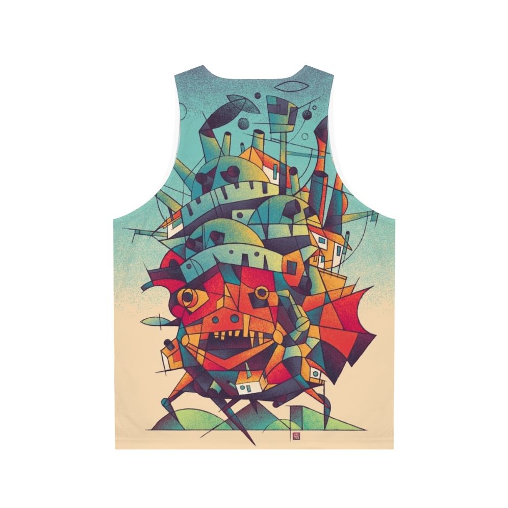 Howl's Moving Castle Anime Inspired Unisex Tank Top - Back