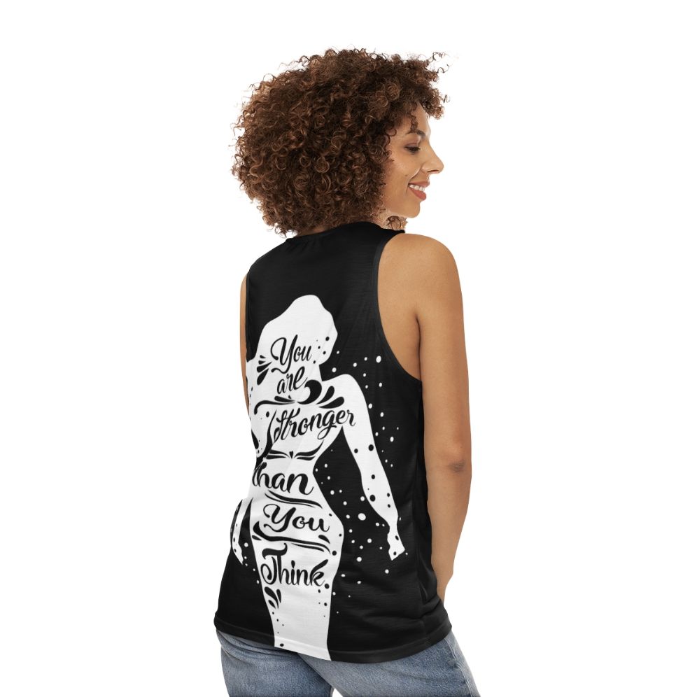 "You Are Stronger" Unisex Tank Top - women back