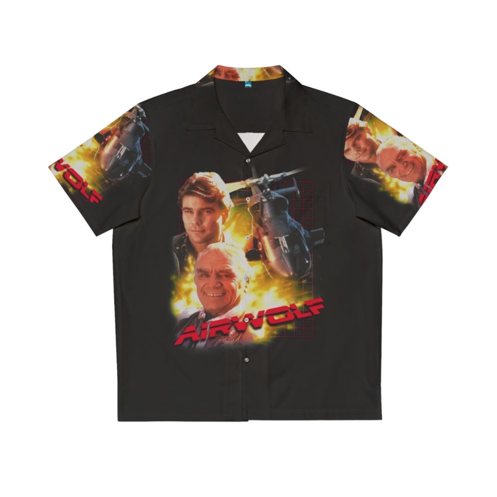 Retro 80s Airwolf Hawaiian Shirt