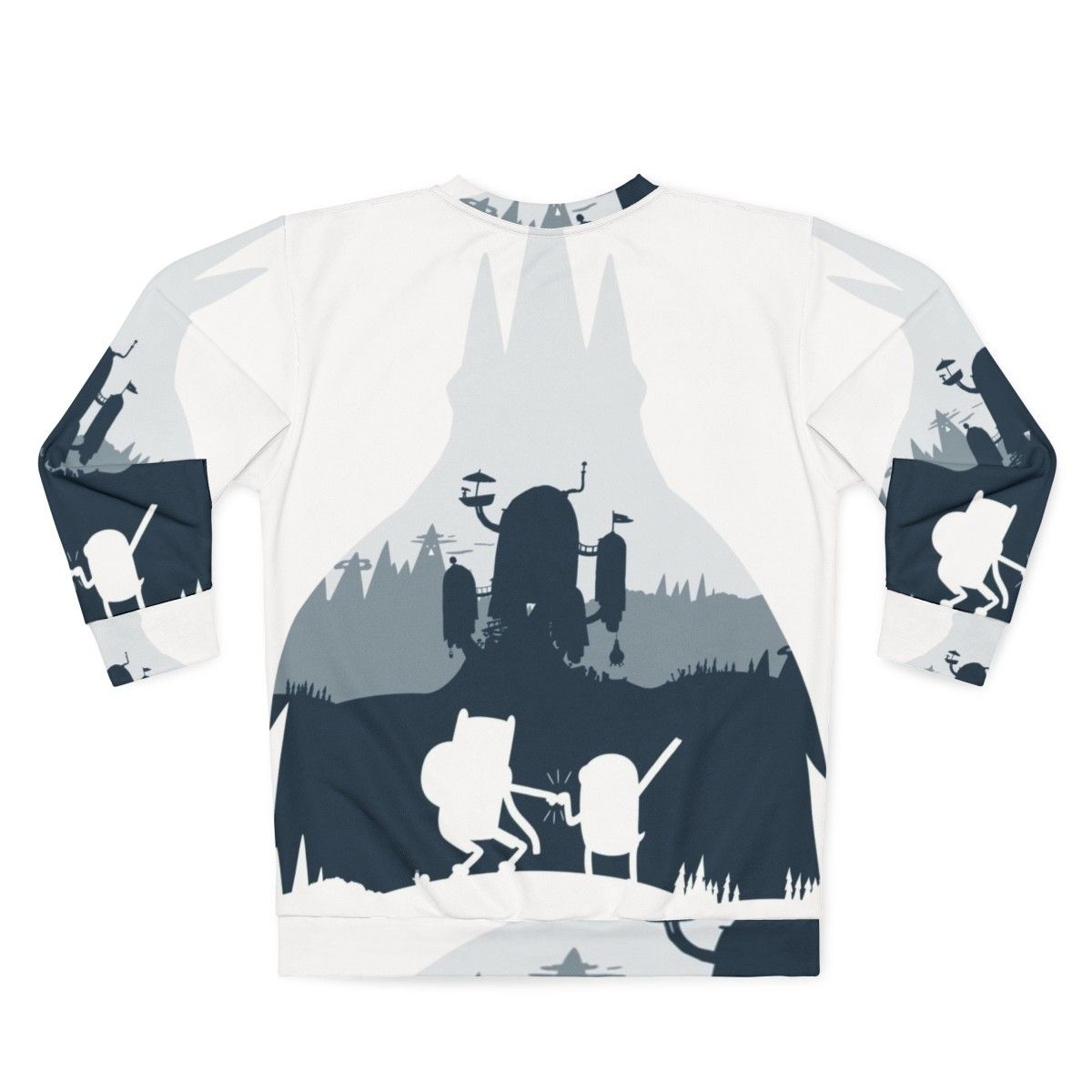 Ice King Silhouette Adventure Time Sweatshirt - Back