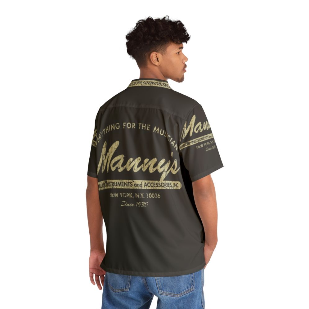 1930s Manny's Music 1935 Hawaiian Shirt - Flat lay