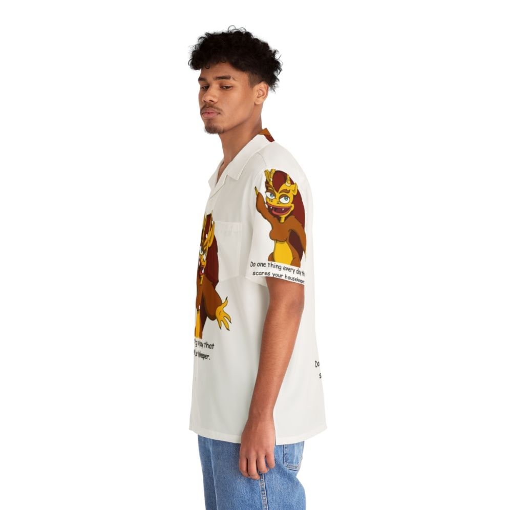 Big Mouth Connie Tropical Hawaiian Shirt 3 - People Left