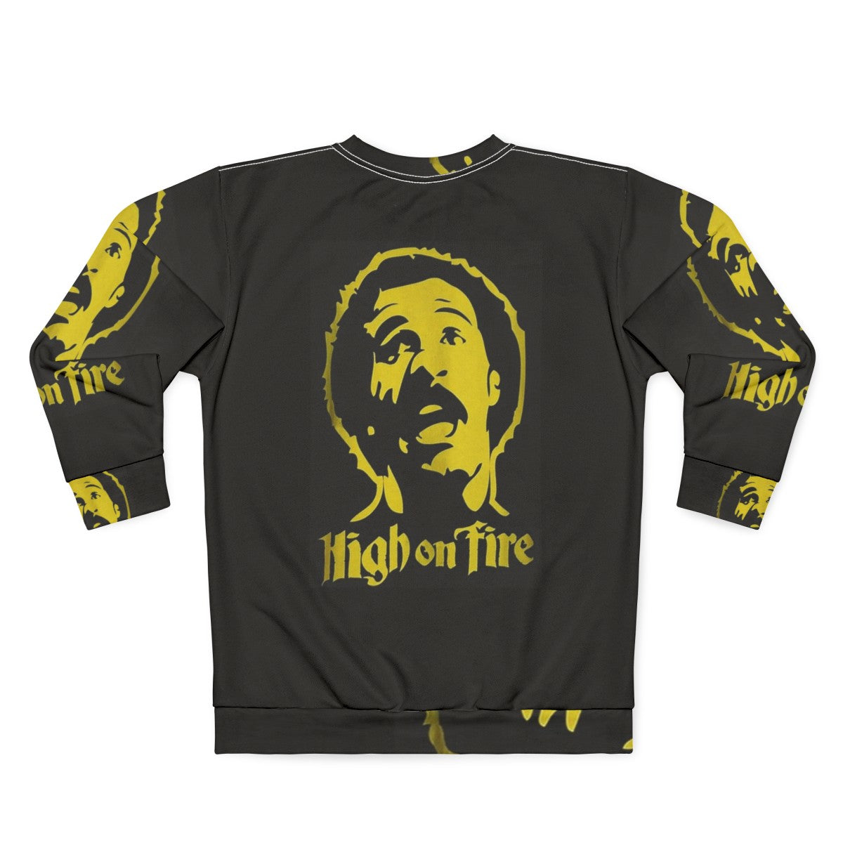 High On Fire Logo Sweatshirt - Heavy Metal Band Merchandise - Back