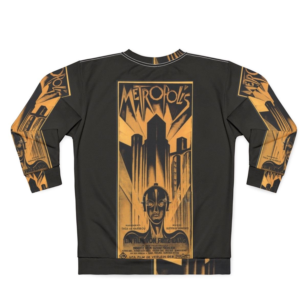 Metropolis Fritz Lang science fiction movie sweatshirt - Back