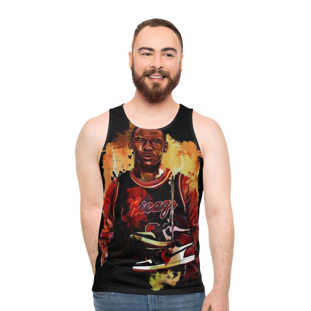 Unisex basketball tank top - men