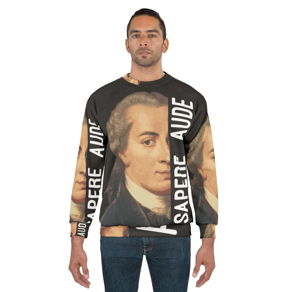 Sapere Aude Sweatshirt featuring Immanuel Kant quote - men