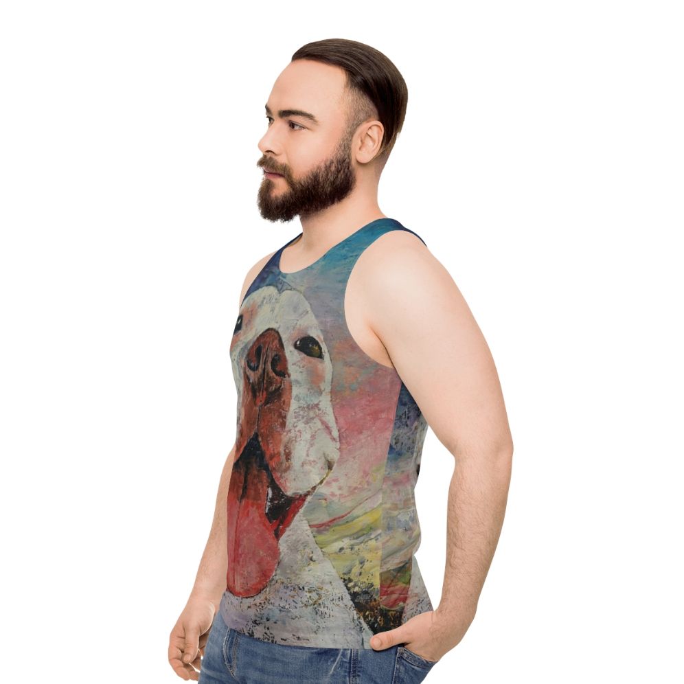 Pitbull Unisex Tank Top - men side