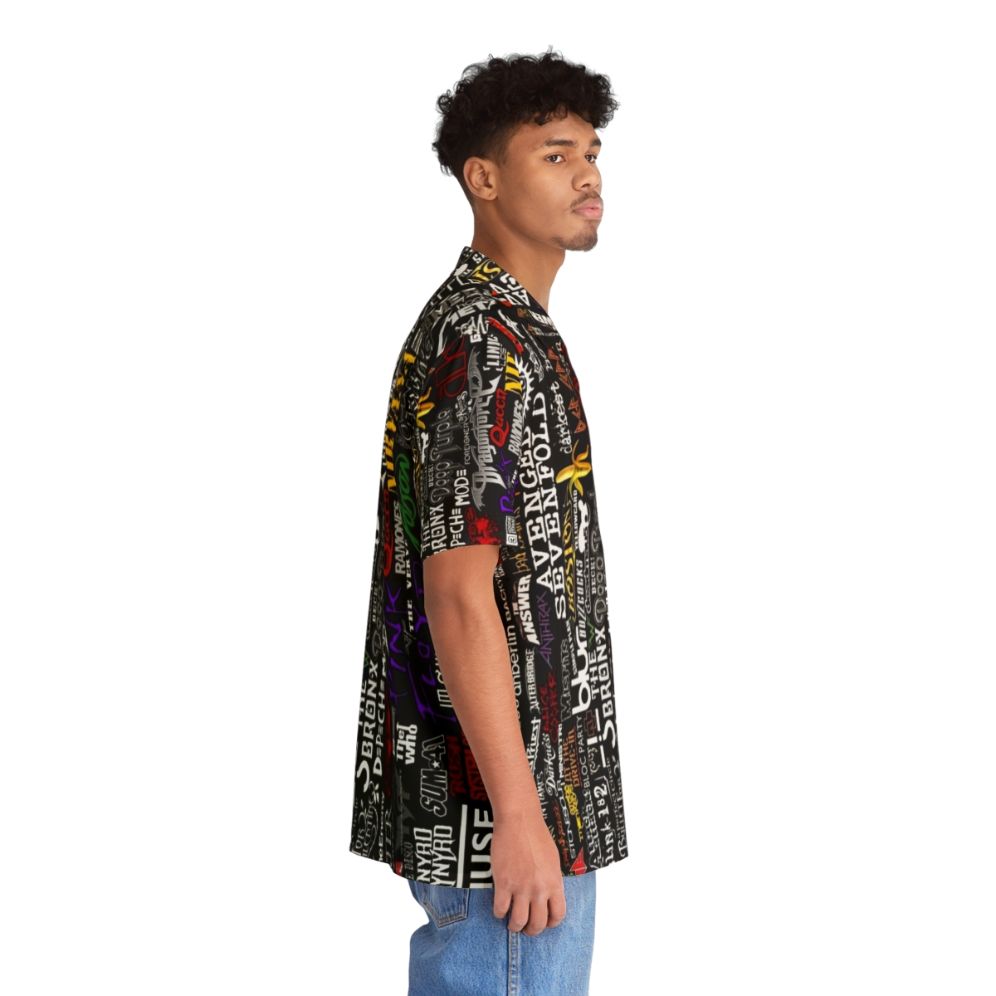 Retro Music Collage Hawaiian Shirt - People Pight