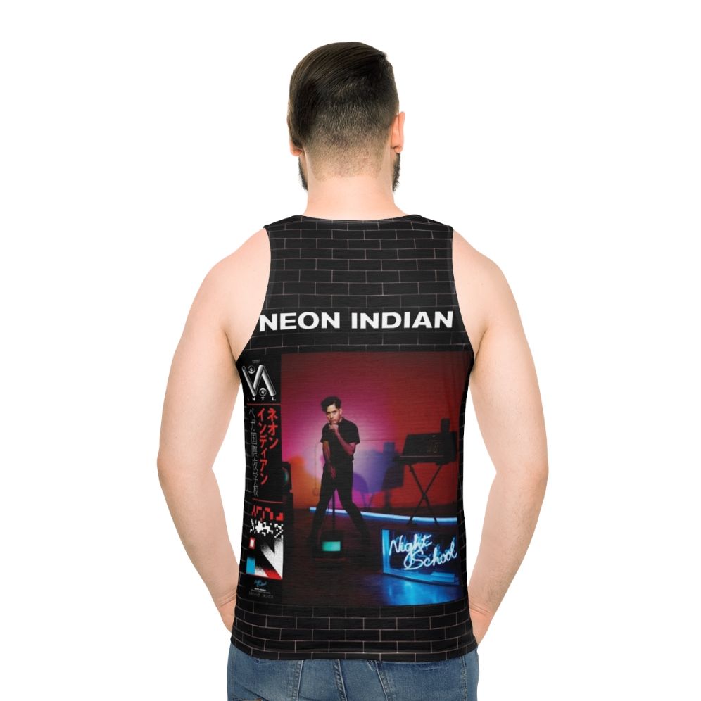 Neon Indian Vega Intl Night School Unisex Neon Tank Top - men back